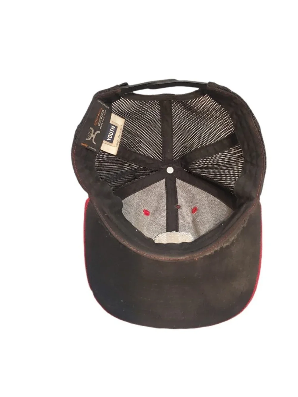 Hooey Youth Zenith Red Black Mesh Snapback Cap